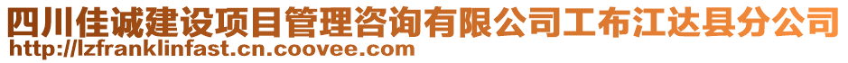 四川佳誠建設(shè)項目管理咨詢有限公司工布江達縣分公司