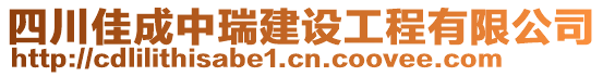 四川佳成中瑞建設(shè)工程有限公司