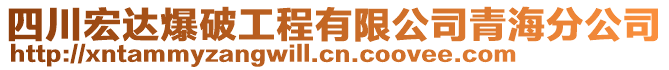 四川宏達(dá)爆破工程有限公司青海分公司