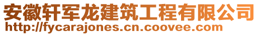 安徽軒軍龍建筑工程有限公司