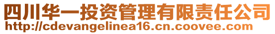 四川華一投資管理有限責(zé)任公司