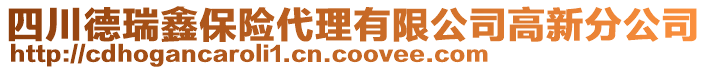 四川德瑞鑫保險代理有限公司高新分公司