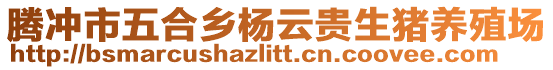 騰沖市五合鄉(xiāng)楊云貴生豬養(yǎng)殖場