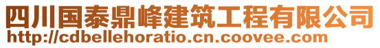 四川國(guó)泰鼎峰建筑工程有限公司