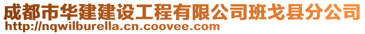 成都市華建建設(shè)工程有限公司班戈縣分公司