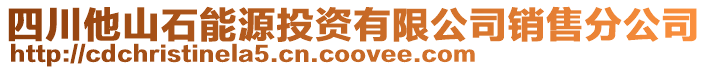 四川他山石能源投資有限公司銷售分公司