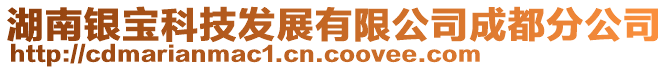 湖南銀寶科技發展有限公司成都分公司