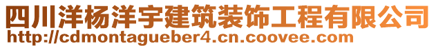 四川洋楊洋宇建筑裝飾工程有限公司