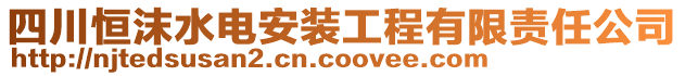 四川恒沫水電安裝工程有限責(zé)任公司