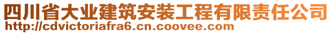 四川省大業(yè)建筑安裝工程有限責任公司