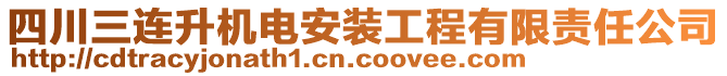 四川三連升機(jī)電安裝工程有限責(zé)任公司