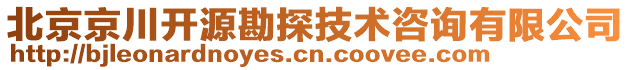 北京京川開源勘探技術(shù)咨詢有限公司