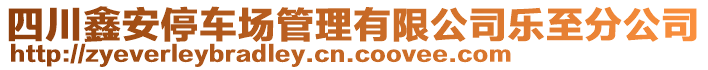 四川鑫安停車場(chǎng)管理有限公司樂(lè)至分公司