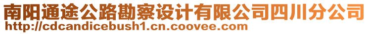 南陽通途公路勘察設計有限公司四川分公司