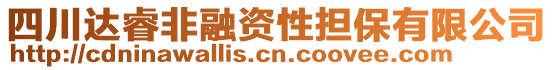 四川達(dá)睿非融資性擔(dān)保有限公司