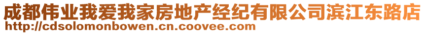 成都偉業(yè)我愛我家房地產(chǎn)經(jīng)紀(jì)有限公司濱江東路店