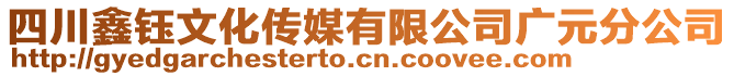 四川鑫鈺文化傳媒有限公司廣元分公司