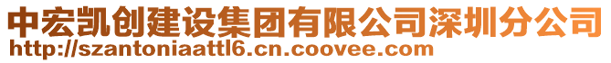 中宏凱創(chuàng)建設集團有限公司深圳分公司