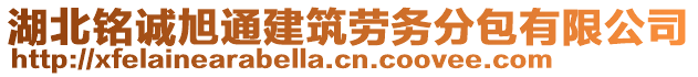 湖北銘誠旭通建筑勞務(wù)分包有限公司