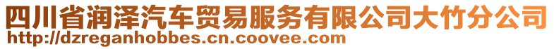 四川省潤(rùn)澤汽車貿(mào)易服務(wù)有限公司大竹分公司