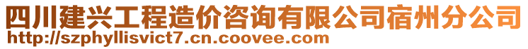 四川建興工程造價(jià)咨詢有限公司宿州分公司