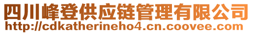 四川峰登供應鏈管理有限公司