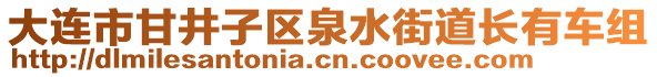 大連市甘井子區(qū)泉水街道長有車組