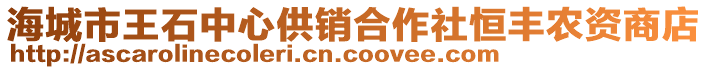 海城市王石中心供銷合作社恒豐農(nóng)資商店