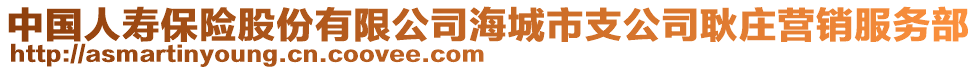 中國人壽保險(xiǎn)股份有限公司海城市支公司耿莊營銷服務(wù)部