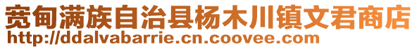 寬甸滿族自治縣楊木川鎮(zhèn)文君商店