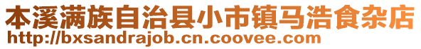 本溪满族自治县小市镇马浩食杂店