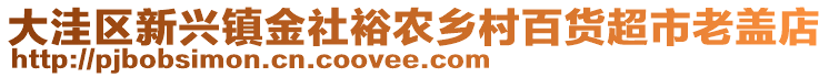 大洼區(qū)新興鎮(zhèn)金社裕農(nóng)鄉(xiāng)村百貨超市老蓋店