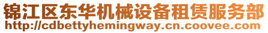 錦江區東華機械設備租賃服務部