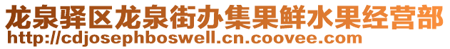 龍泉驛區龍泉街辦集果鮮水果經營部