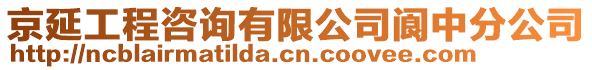 京延工程咨詢有限公司閬中分公司