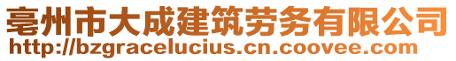 亳州市大成建筑勞務(wù)有限公司