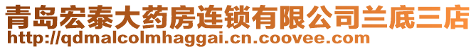 青島宏泰大藥房連鎖有限公司蘭底三店