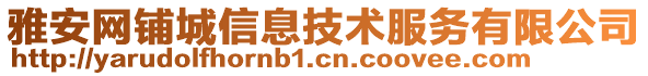 雅安網(wǎng)鋪城信息技術服務有限公司