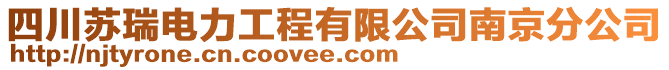 四川蘇瑞電力工程有限公司南京分公司