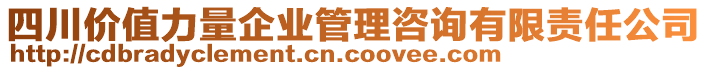 四川價(jià)值力量企業(yè)管理咨詢有限責(zé)任公司