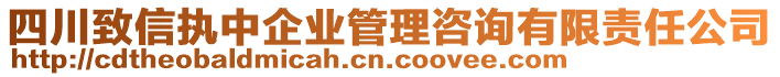 四川致信執(zhí)中企業(yè)管理咨詢有限責(zé)任公司