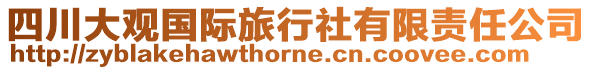 四川大觀國(guó)際旅行社有限責(zé)任公司