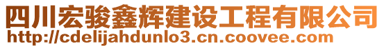 四川宏駿鑫輝建設(shè)工程有限公司