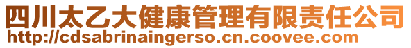 四川太乙大健康管理有限責(zé)任公司