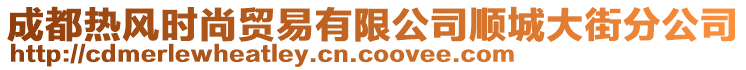 成都熱風(fēng)時尚貿(mào)易有限公司順城大街分公司