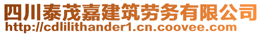 四川泰茂嘉建筑勞務(wù)有限公司