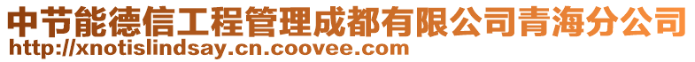 中節(jié)能德信工程管理成都有限公司青海分公司