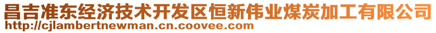 昌吉準(zhǔn)東經(jīng)濟(jì)技術(shù)開發(fā)區(qū)恒新偉業(yè)煤炭加工有限公司