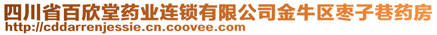 四川省百欣堂藥業(yè)連鎖有限公司金牛區(qū)棗子巷藥房