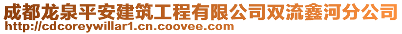 成都龍泉平安建筑工程有限公司雙流鑫河分公司